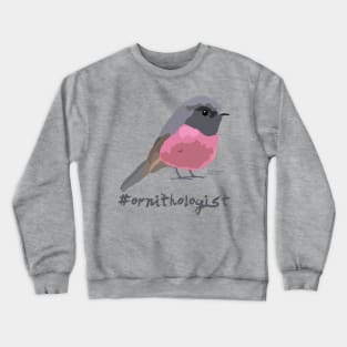 Ornithologist | Pink robin Crewneck Sweatshirt